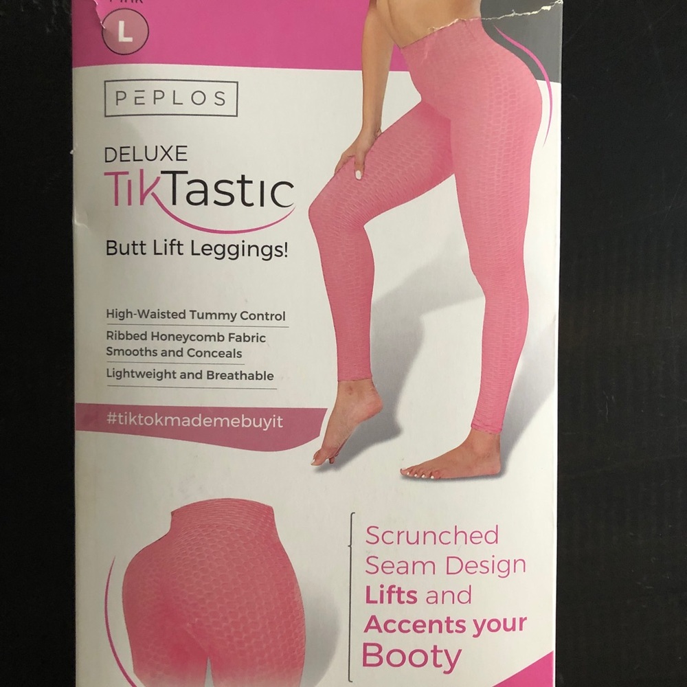 TikTastic Deluxe Butt Lift Leggings, NWT